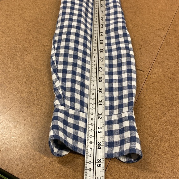 Vintage JCREW Linen Check Shirt - Picture 7 of 7